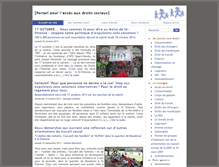 Tablet Screenshot of droits-sociaux.fr